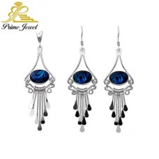 Gümüş Tarz Set (Doğal Taşlı)